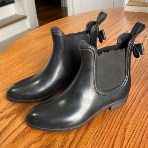 Boutique Black Rain Boots